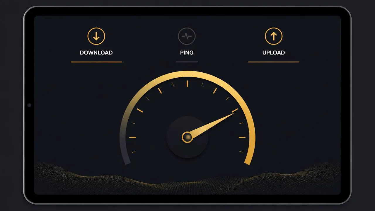 Internet speed test for IPTV streaming